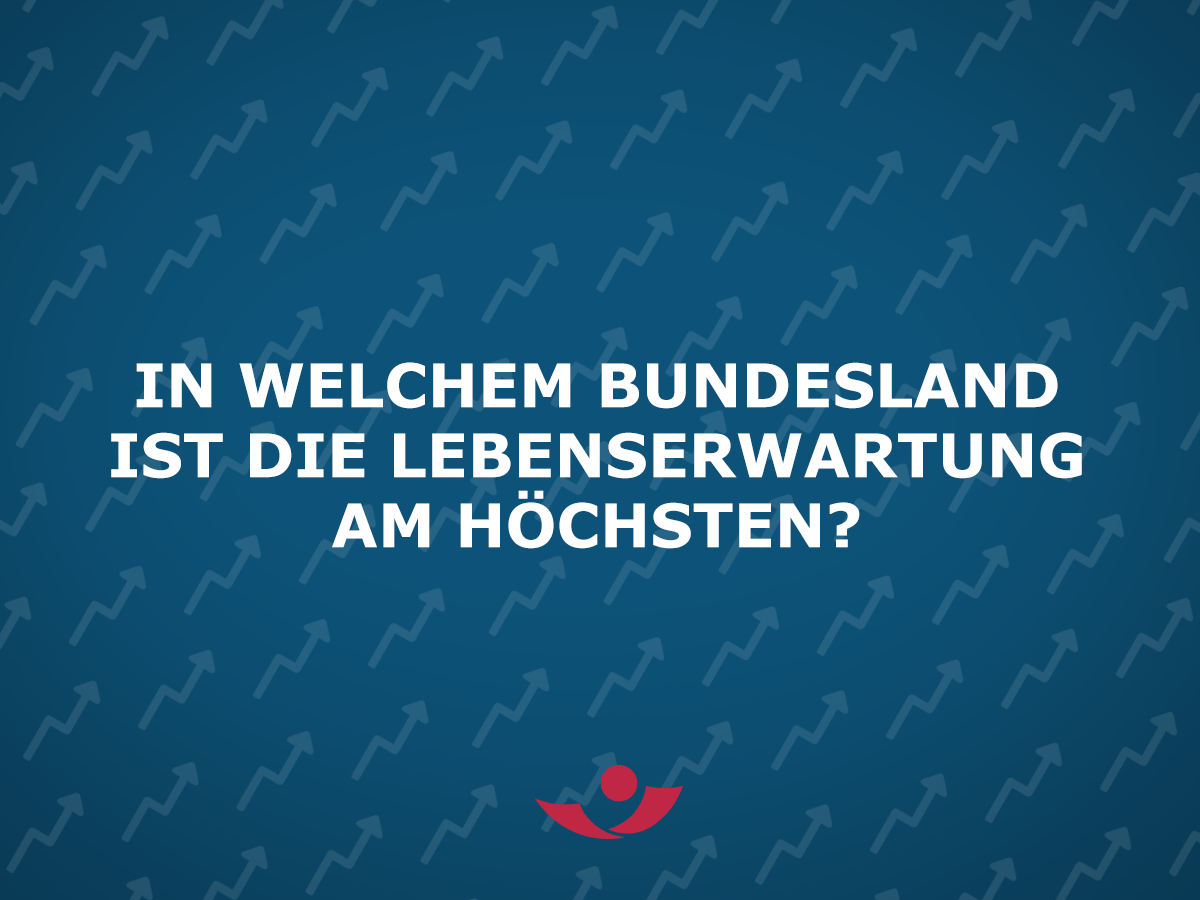 In welchem Bundesland ist die Lebenserwartung am höchsten?