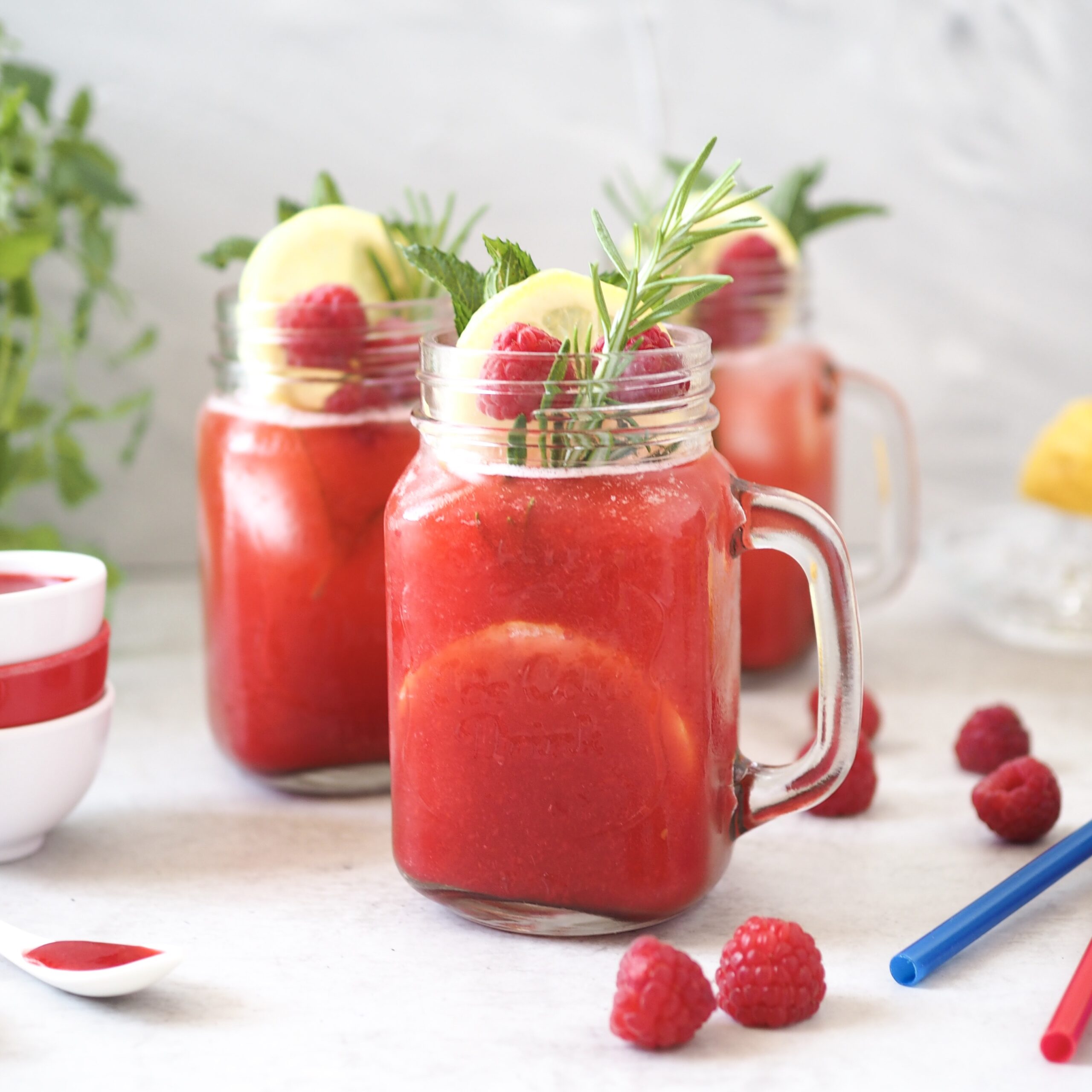 Himberr-Rosmarin Limonade
