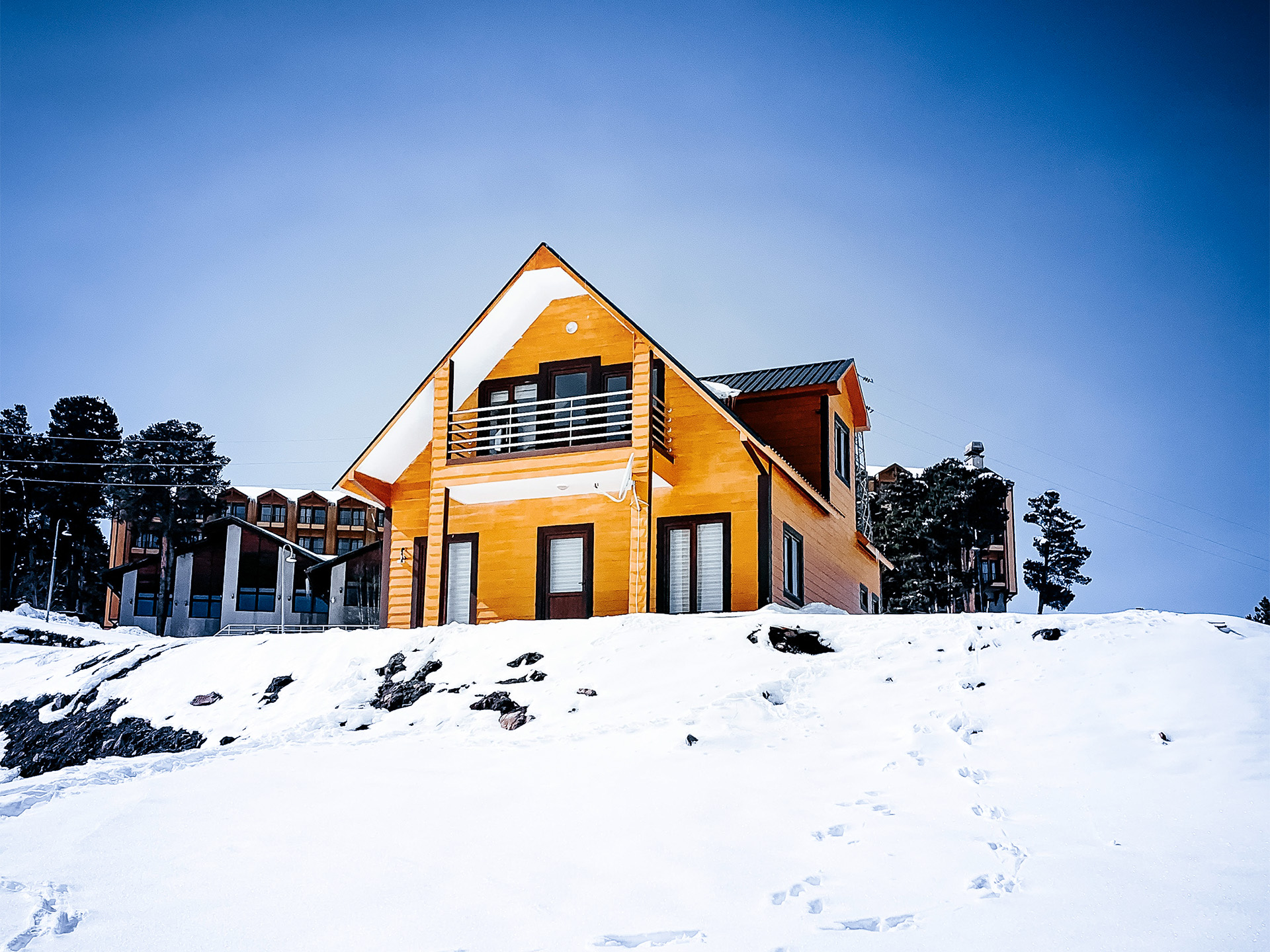 Haus im Schnee
